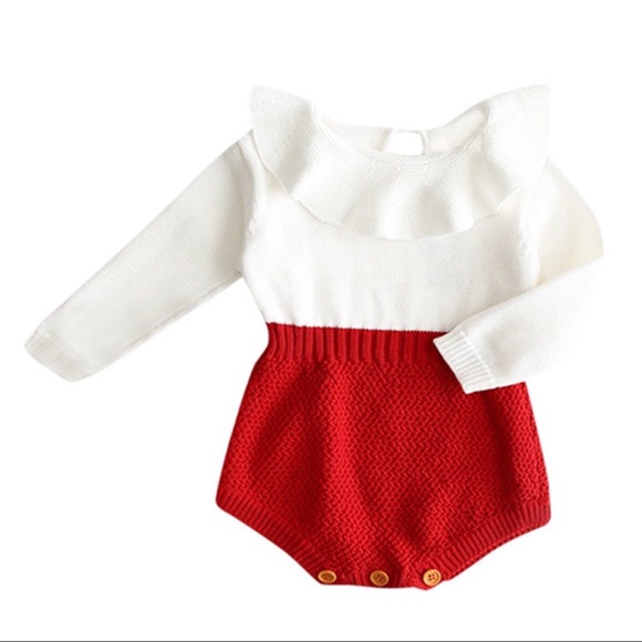 Emma Knitted Ruffle Romper - Picture 6 of 6